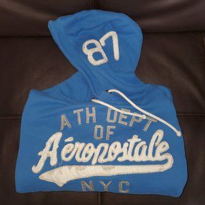 Men's XXL Aeropostale Blue Hoodie Sweater with Pocket